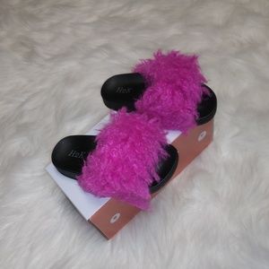 Children's Fluffy Fur Slides